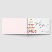 Bloemen en Prosecco Bruidsfeest Roze Gastenboek (Volledig)