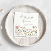 Bloemen en Prosecco Bruidsmeisjesborrel Servet