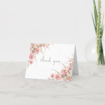 Bloemen en Prosecco Vouwkaart Bedankt