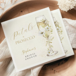 Bloemen en Prosecco Wilde Bloemen Bruidsdiner Servet