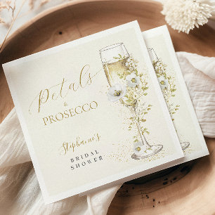Bloemen en Prosecco Wilde Bloemen Bruidsdouche  Servet