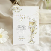 Bloemen en Prosecco Wilde Bloemen Bruidsmeisjesfee Bedankkaart