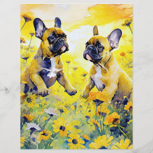 Bloemen en Puppies flyer verkopen