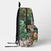 Bloemen en Salie Groen Elegant Chique Bedrukte Rugzak (Links)