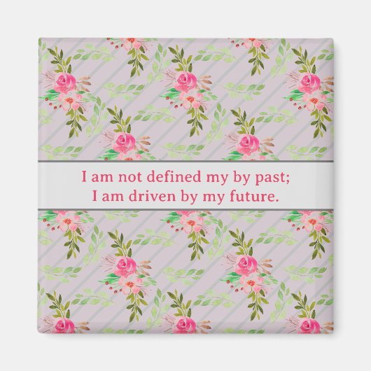 Bloemen en schokkende matrijzen magneet (Voorkant)