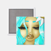 Bloemen en schoonheid magneet (Voorkant / Achterkant)