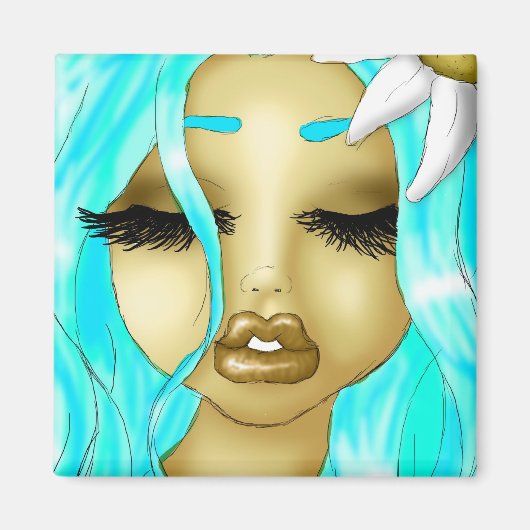 Bloemen en schoonheid magneet (Voorkant)