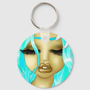 Bloemen en schoonheid sleutelhanger