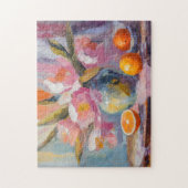Bloemen en Sinaasappels Het moderne stilleven Legpuzzel (Verticaal)