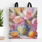 Bloemen en Sinaasappels Het moderne stilleven Tote Bag