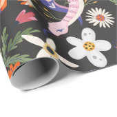 Bloemen en slangen Inpakpapier (Rol Hoek)