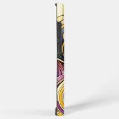 Bloemen en spiraal motief telefoonhoesje samsung galaxy hoesje (Rechterkant)