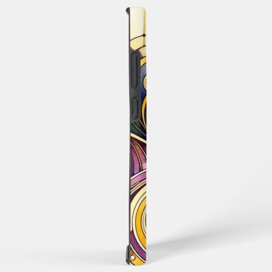 Bloemen en spiraal motief telefoonhoesje samsung galaxy hoesje (Rechterkant)