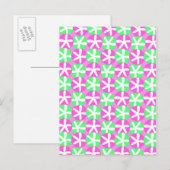 Bloemen en spots briefkaart (Voorkant / Achterkant)