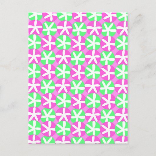 Bloemen en spots briefkaart (Voorkant)