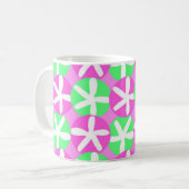 Bloemen en spots koffiemok (Voorkant links)