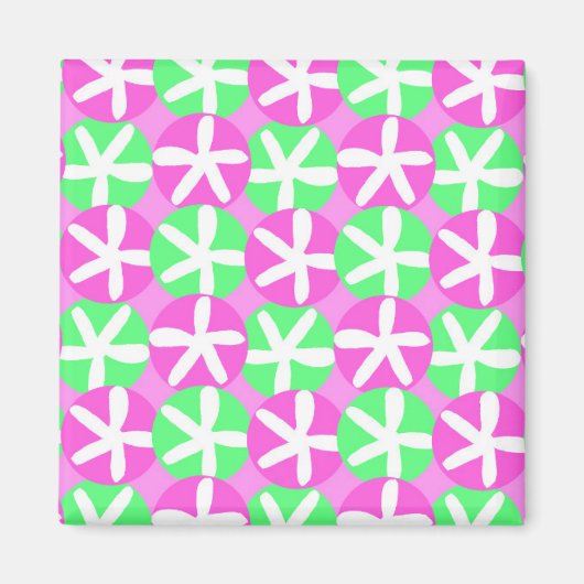 Bloemen en spots magneet (Voorkant)