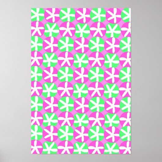 Bloemen en spots poster (Voorkant)