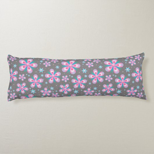 bloemen en sterren lichaamskussen (Achterkant)