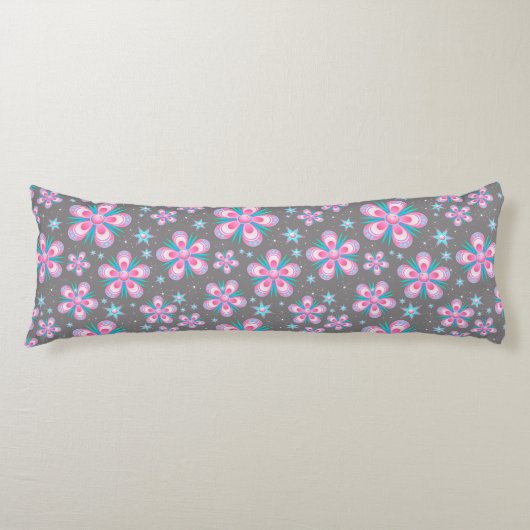 bloemen en sterren lichaamskussen (Voorkant)