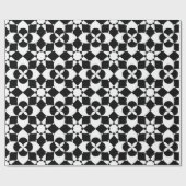 bloemen en sterren, verpakkingspapier cadeaupapier (Vlak)