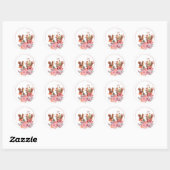 Bloemen en Sticker van eekhoorntjes (Vel)