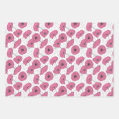 Bloemen en Stippen  Inpakpapier Vel (Voorkant 2)
