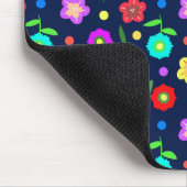 Bloemen en Stippen Muismat (Hoek)