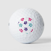 Bloemen en Stippen Patroon Golfballen (Voorkant)