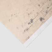 Bloemen- en strandlandschap,  effectkunst tissuepapier (Detail)