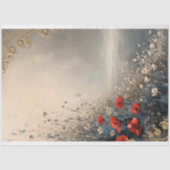 Bloemen- en strandlandschap,  effectkunst tissuepapier (Voorkant)