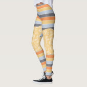 Bloemen en strips Leggings Yoga Pants (Links)