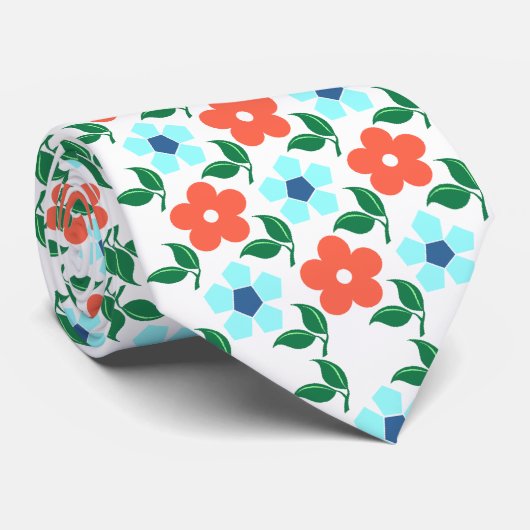 Bloemen en Stropdas van leder (Opgerold)