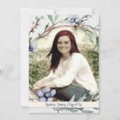 Bloemen en takken Foto Afstuderen Kaart (Voorkant)