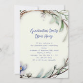 Bloemen en takken Foto Afstuderen Kaart (Achterkant)