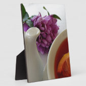 bloemen en thee fotoplaat (Zijkant)