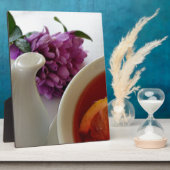 bloemen en thee fotoplaat (Zijkant)