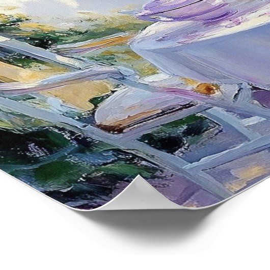 Bloemen en thee poster (Hoek)