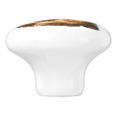 Bloemen en tuinlaarzen keramische knop (Zijkant)