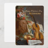 Bloemen en Valentijn C0643-groet Feestdagenkaart (Voorkant / Achterkant)