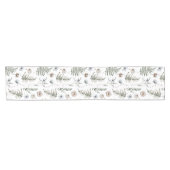 Bloemen en varen bladeren bos bloemen botanisch korte tafelloper (Horizontaal)