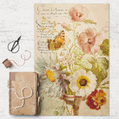  bloemen en Vase-decoupage-papier Tissuepapier