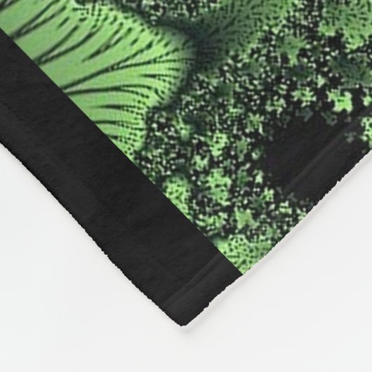 Bloemen en veerboten fleece deken (Hoek)