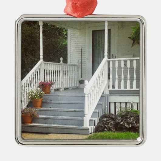  bloemen en  veranda metalen ornament (Voorkant)