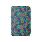 Bloemen en veren badmat (Voorkant Verticaal)