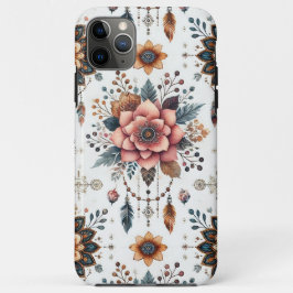 Bloemen en veren Case-Mate iPhone case