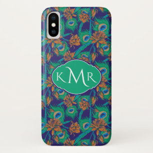Bloemen en veren   Monogram Case-Mate iPhone Case