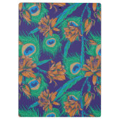 Bloemen en veren | Monogram Klembord (Achterkant)