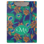 Bloemen en veren | Monogram Klembord (Voorkant)