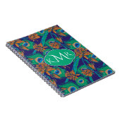 Bloemen en Veren | Monogram Notitieboek (Rechterzijde)